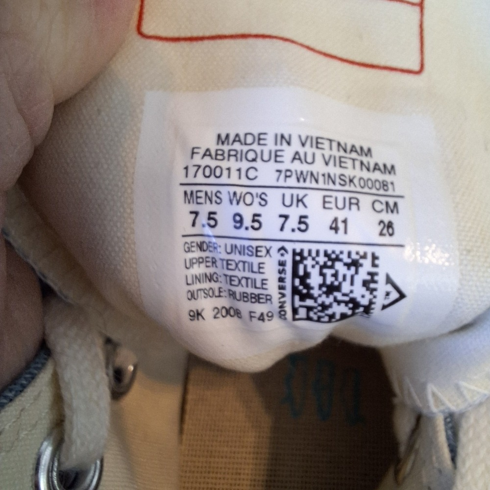 Converse Chuck Taylor All Star Size 7.5M/9.5  170011C Golf Wang Denim Polka Dots - Picture 5 of 11